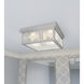 Gardner 2 Light 12 inch Stainless Steel Flush Mount Ceiling Light