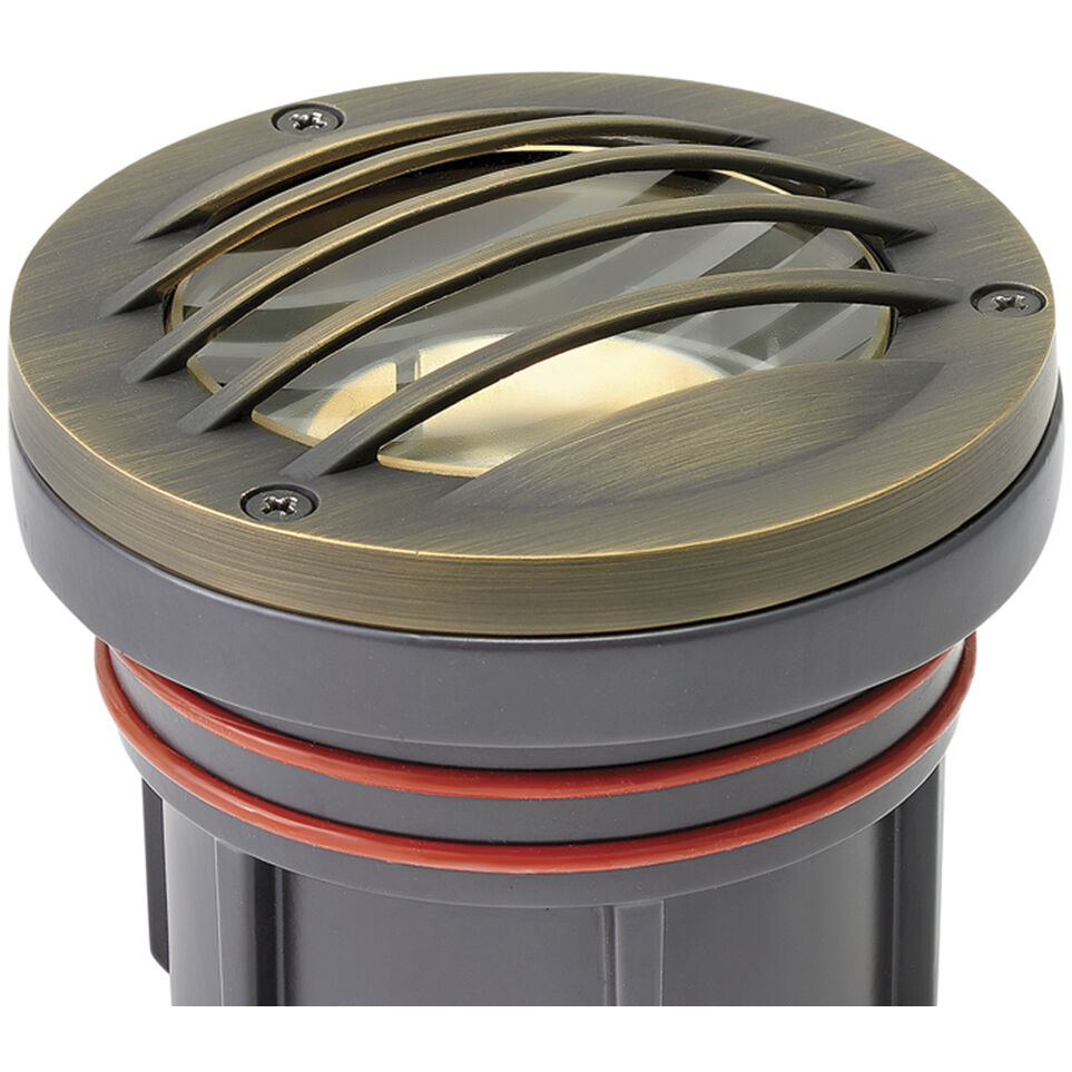 Hardy Island Grill Top 12v 12.00 watt Matte Bronze Landscape Well Light, Variable Output
