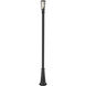 Helix 1 Light 109.25 inch Black Outdoor Post Mounted Fixture