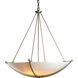 Compass 3 Light 34.2 inch Dark Smoke Large Scale Pendant Ceiling Light in Opal, Large Scale