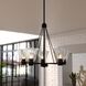 Dalton 5 Light 25.5 inch Matte Black Chandelier Ceiling Light
