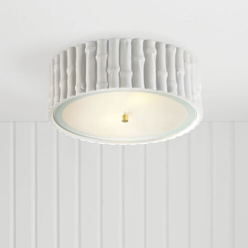 Alexa Hampton Frank 3 Light 15 inch Plaster White Flush Mount Ceiling Light, Large