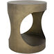 Eclipse 26 X 22 inch Aged Brass Side Table, Round