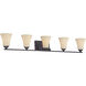 Treme 5 Light 41 inch Espresso Vanity Light Wall Light