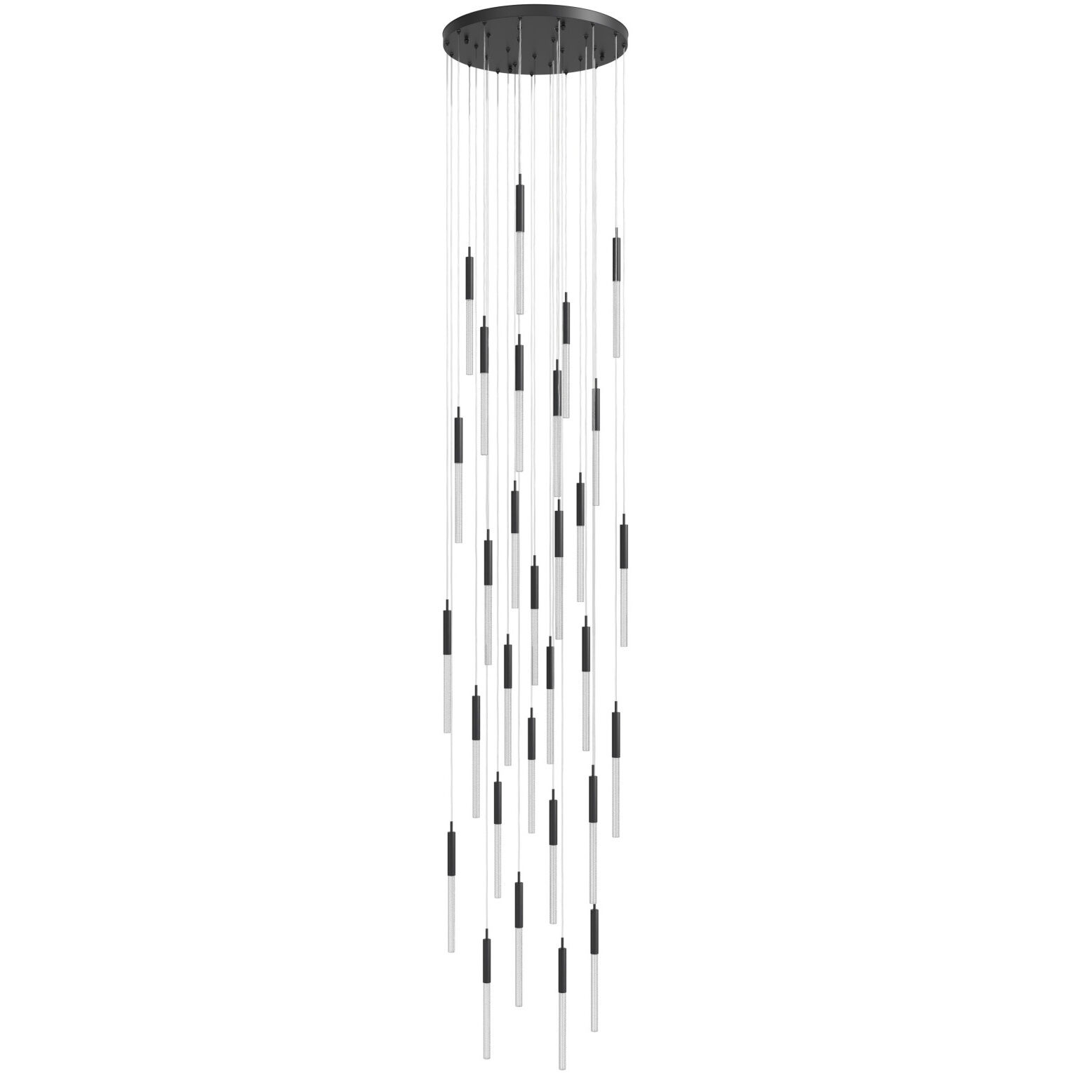 Main St. LED 30 inch Black Multi Port Pendant Ceiling Light
