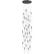 Main St. LED 30 inch Black Multi Port Pendant Ceiling Light
