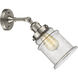 Franklin Restoration Canton LED 6.5 inch Brushed Satin Nickel Sconce Wall Light in Seedy Glass, Franklin Restoration