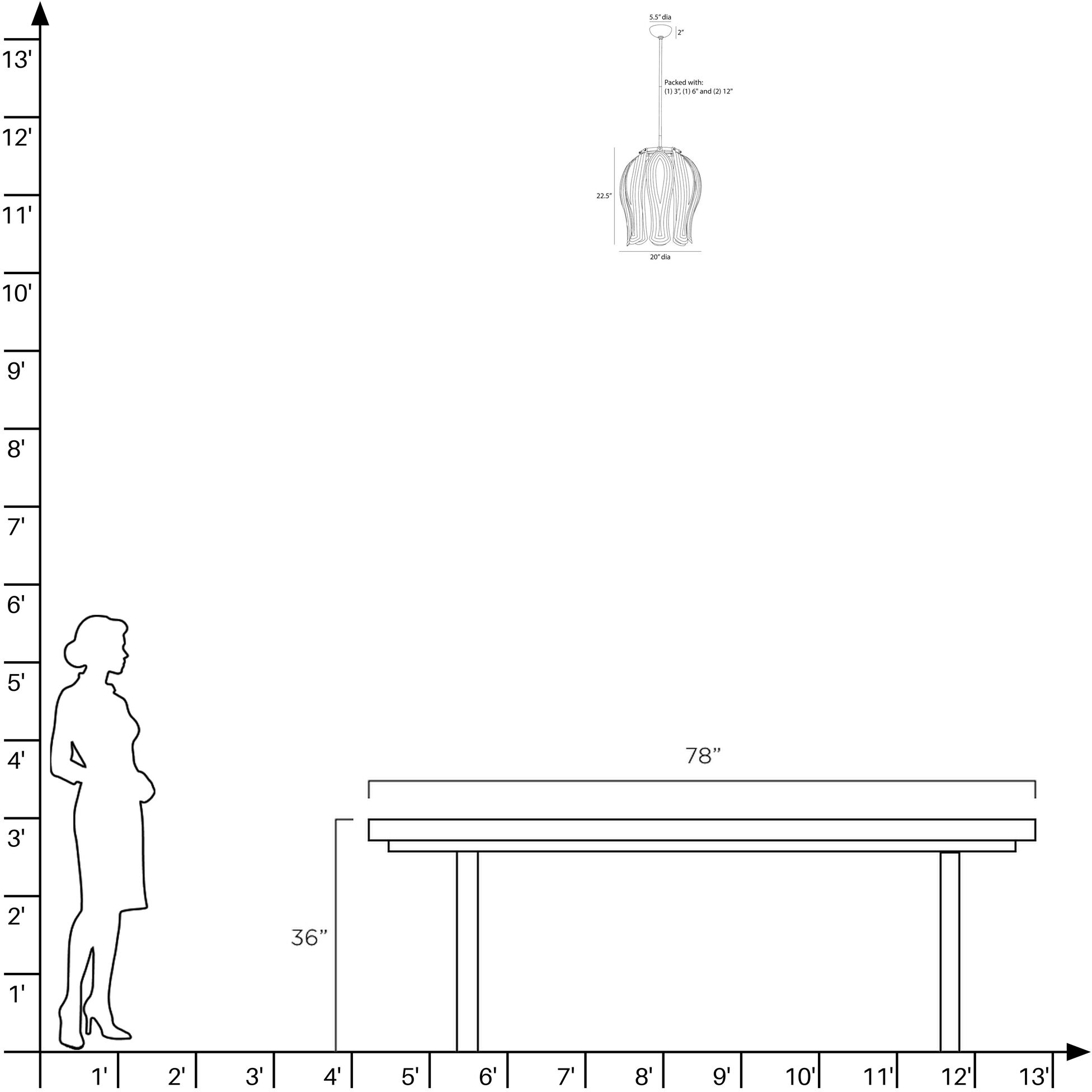 Judith 1 Light 20 inch Vintage Brass Pendant Ceiling Light