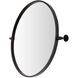 Everly 24 X 24 inch Black Mirror