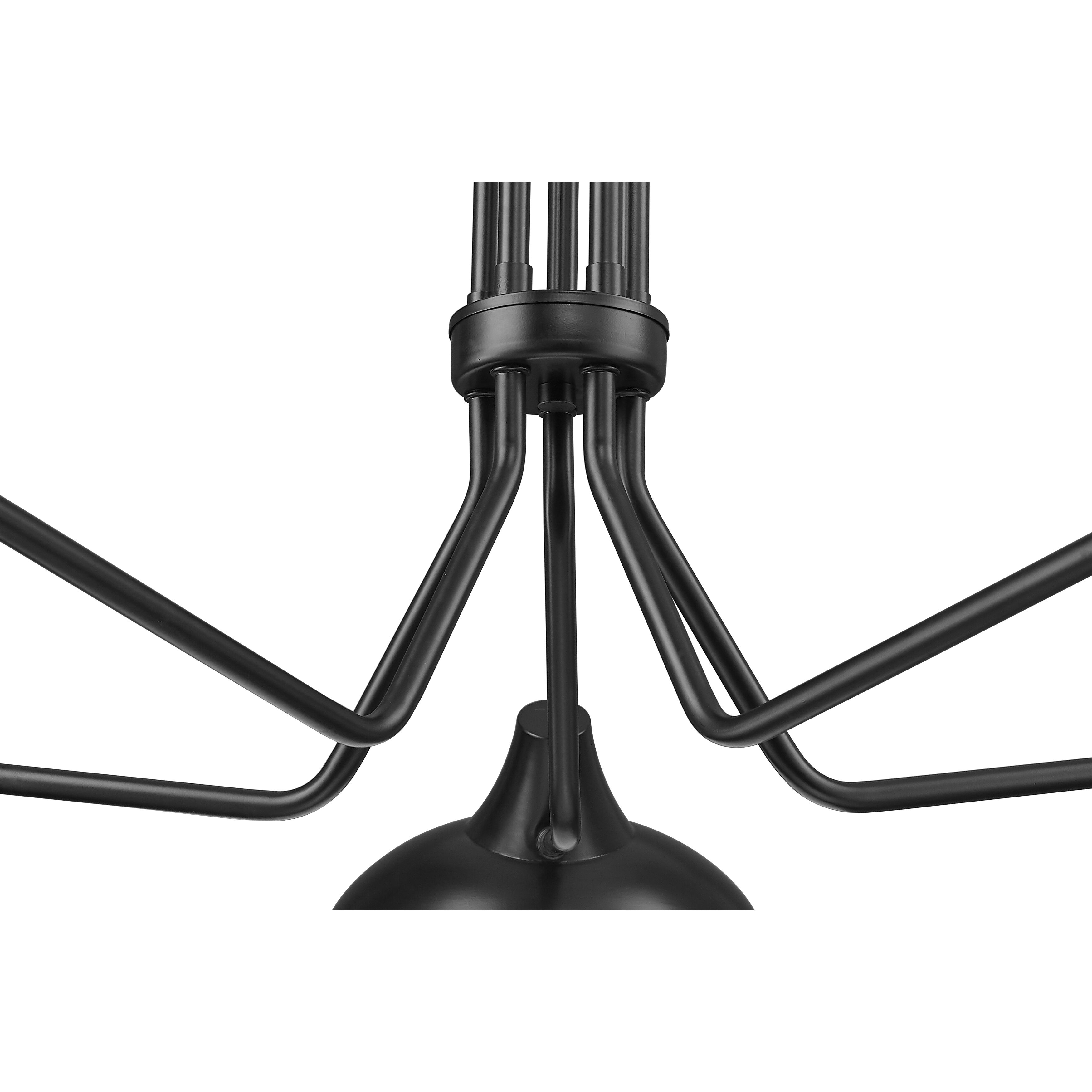 Bellamy 5 Light 52 inch Matte Black Chandelier Ceiling Light