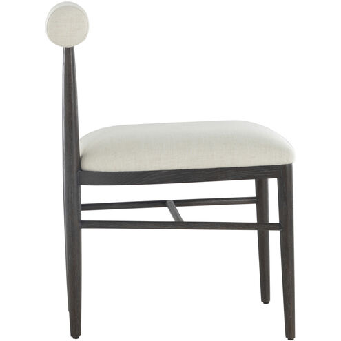 Vira Black / Cerused Forest Black / Linen / Matte Gold Brass Occasional Chair