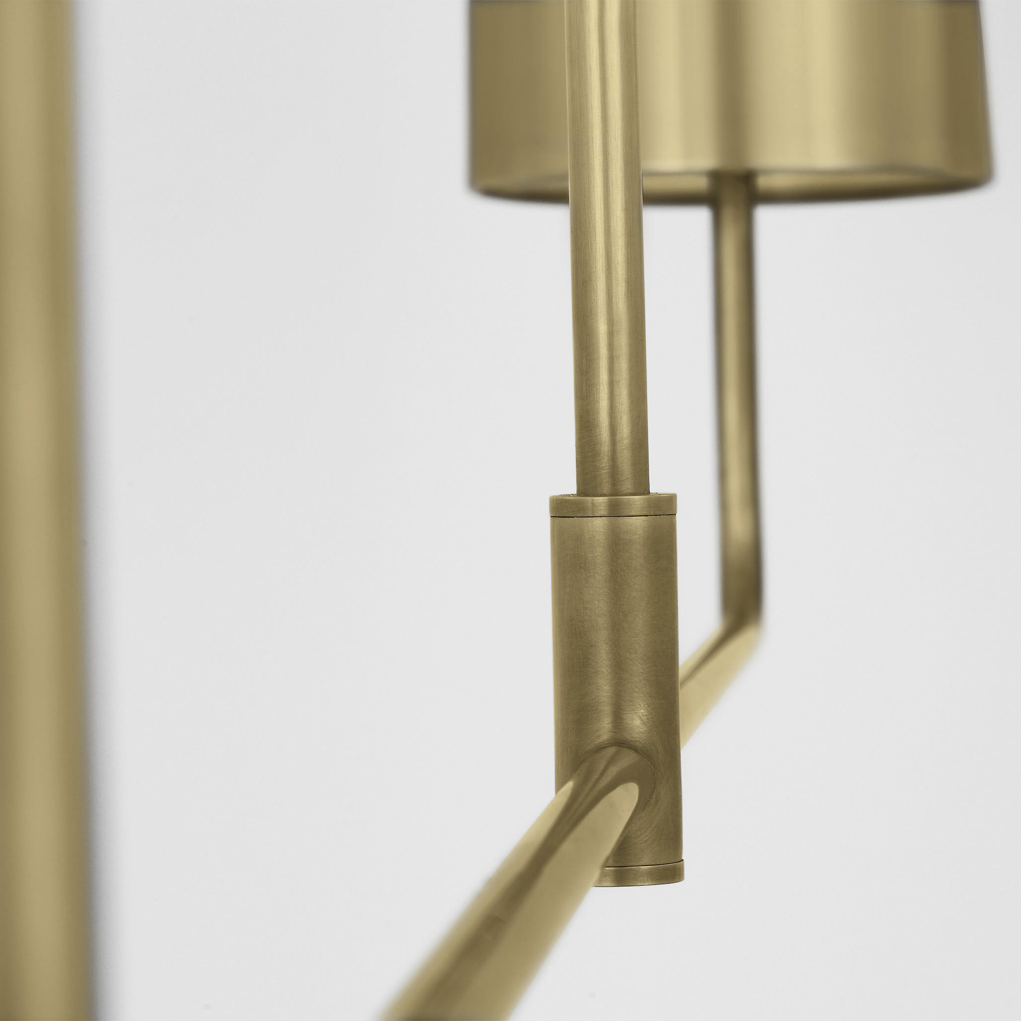 Barbara Barry Go Lightly LED 54 inch Soft Brass Linear Chandelier Ceiling Light