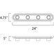 Essentials - 712x 4 Light 24 inch Polished Chrome Bath Vanity Wall Light