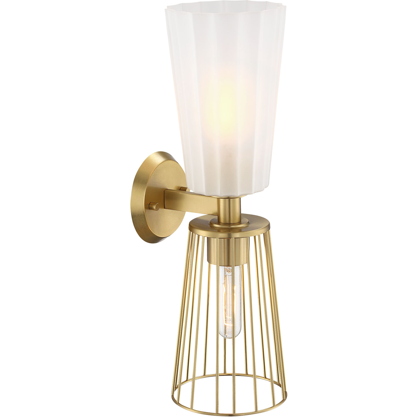 Liana 2 Light 6 inch Brushed Gold Wall Sconce Wall Light