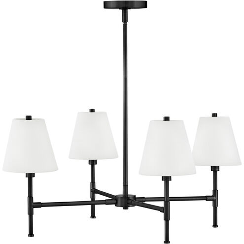 Beale 4 Light 28 inch Black Chandelier Ceiling Light