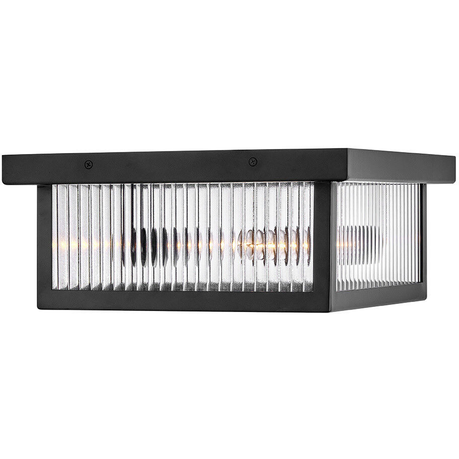 Torrent 2 Light 14 inch Black Outdoor Flush Mount
