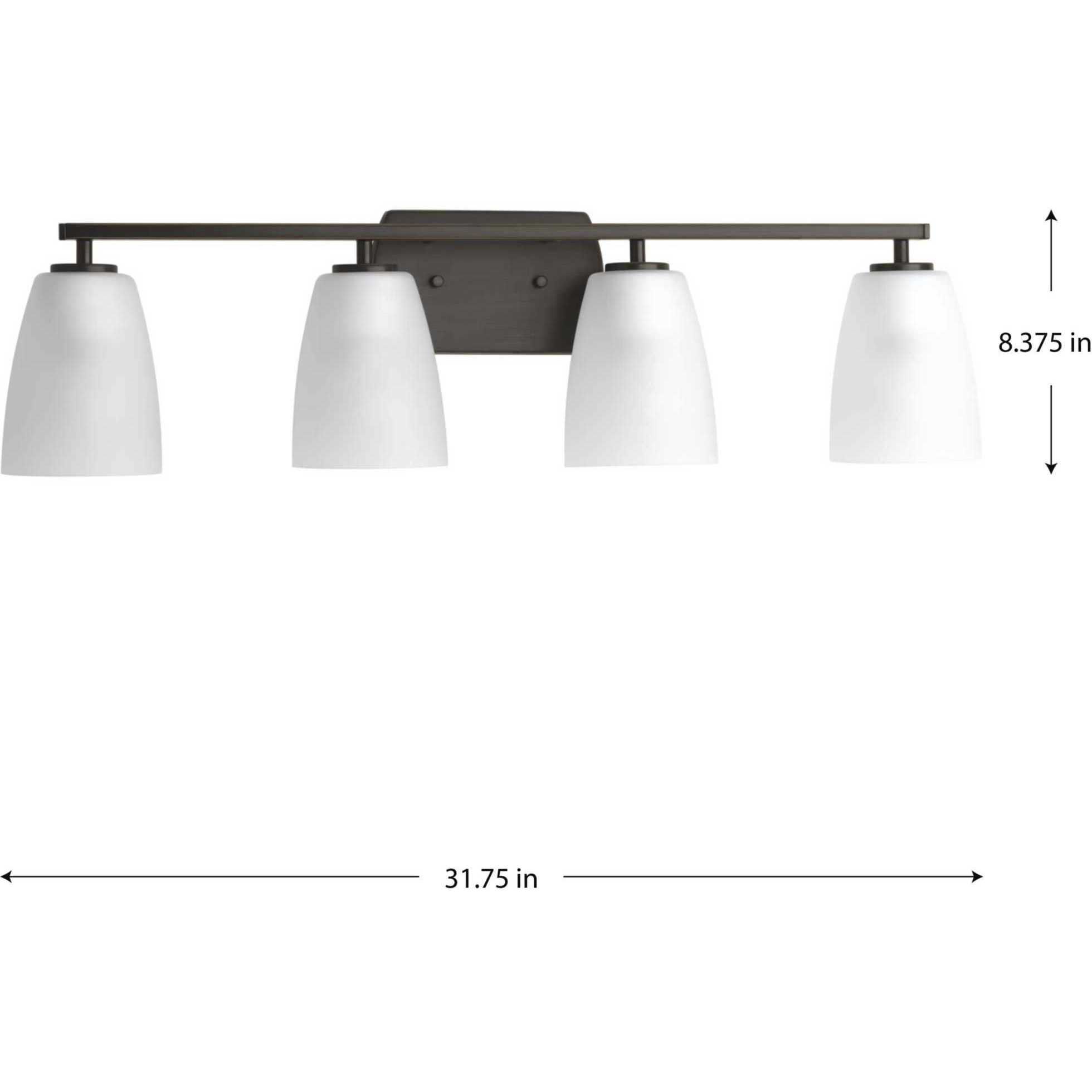 Leap 4 Light 32 inch Antique Bronze Bath Vanity Wall Light