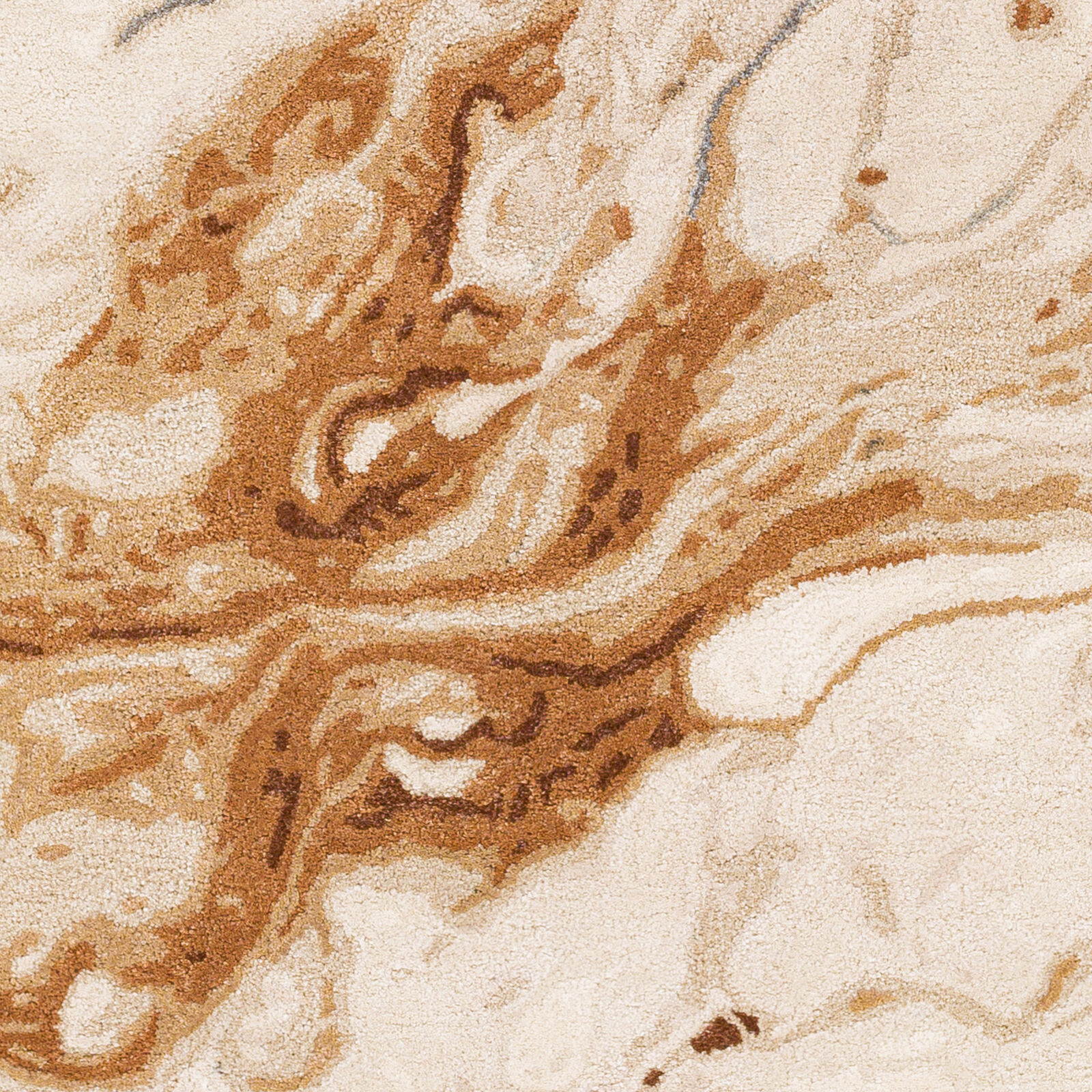 Kavita 180 X 144 inch Dark Brown Rug in 12 x 15, Rectangle