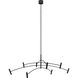 Sean Lavin Aerial LED 60.1 inch Matte Black Chandelier Ceiling Light, Integrated LED
