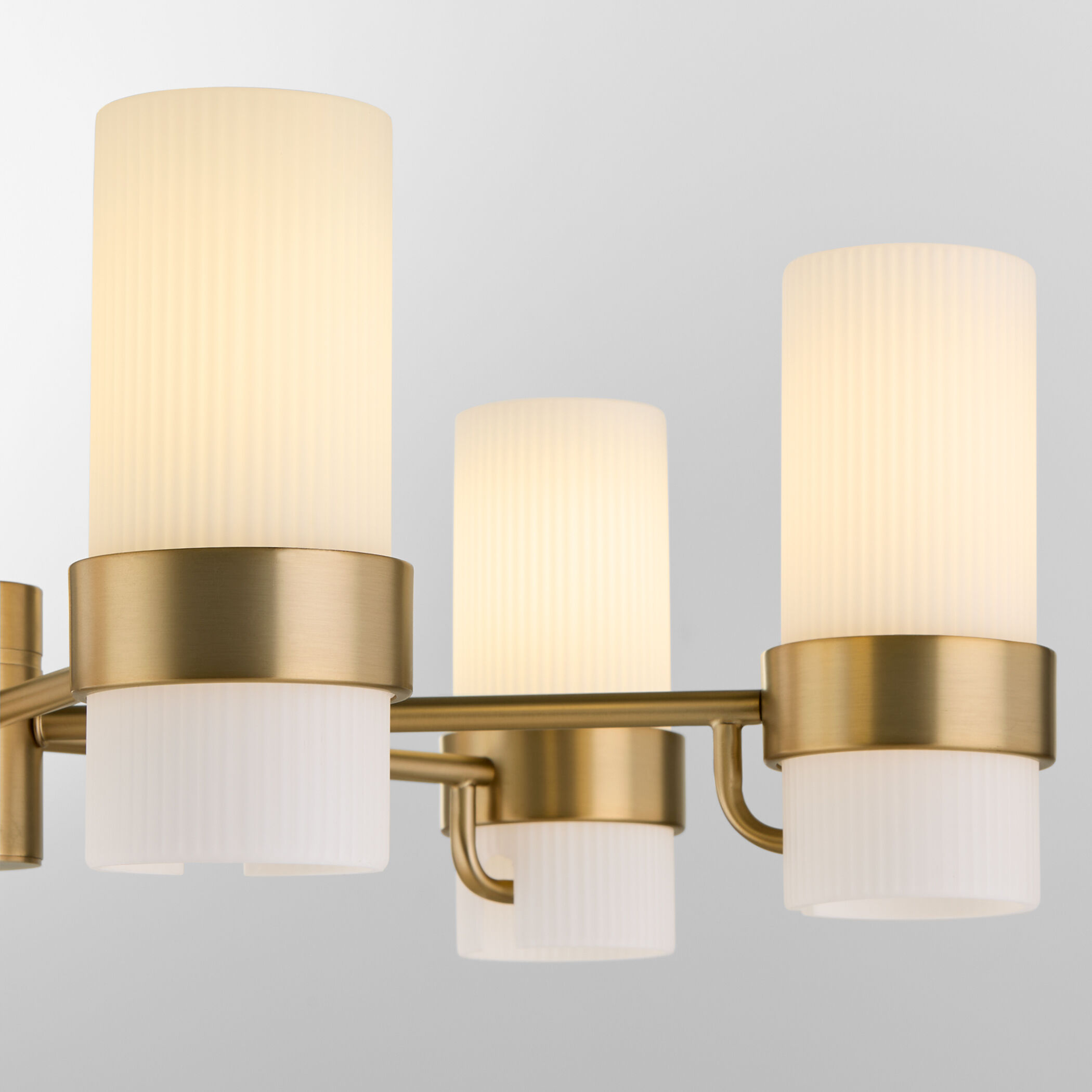 Sojourn 6 Light 28 inch Brushed Brass Chandelier Ceiling Light