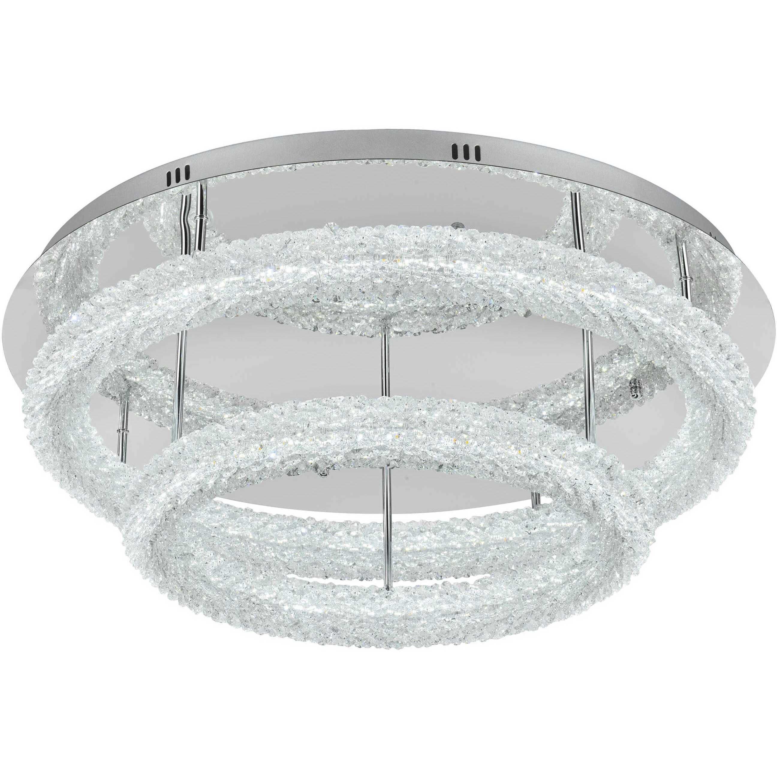 Bowen 2 Light 29.5 inch Chrome Flush Mount Ceiling Light