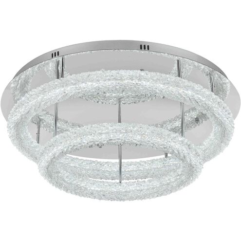 Bowen 2 Light 29.5 inch Chrome Flush Mount Ceiling Light