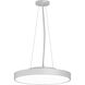 Rhythm LED 18 inch White Pendant Ceiling Light in Direct Only