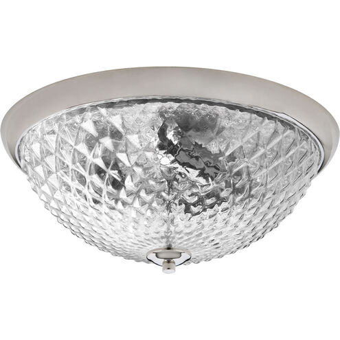 Entice 3 Light 14 inch Polished Nickel Flush Mount Ceiling Light