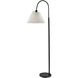 Thalia 58.5 inch 100.00 watt Black Floor Lamp Portable Light, Simplee Adesso