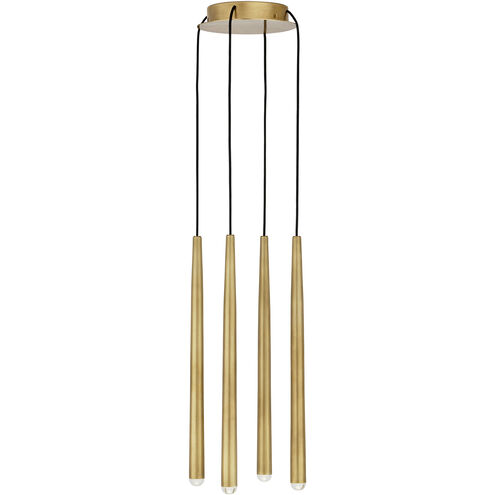 Sean Lavin Pylon LED Natural Brass Chandelier Ceiling Light, Integrated LED