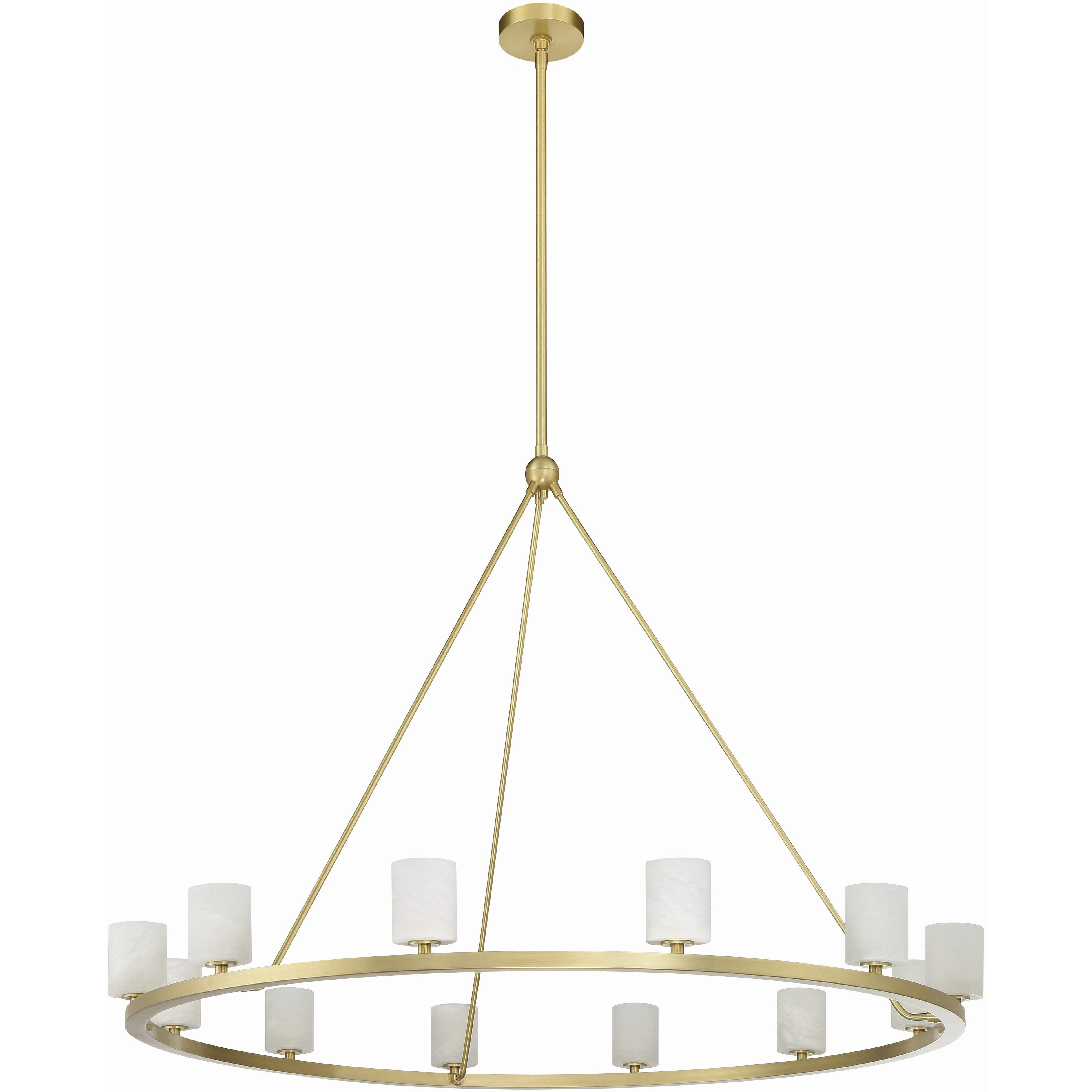 Aragon 12 Light 46.75 inch Soft Brass Chandelier Ceiling Light