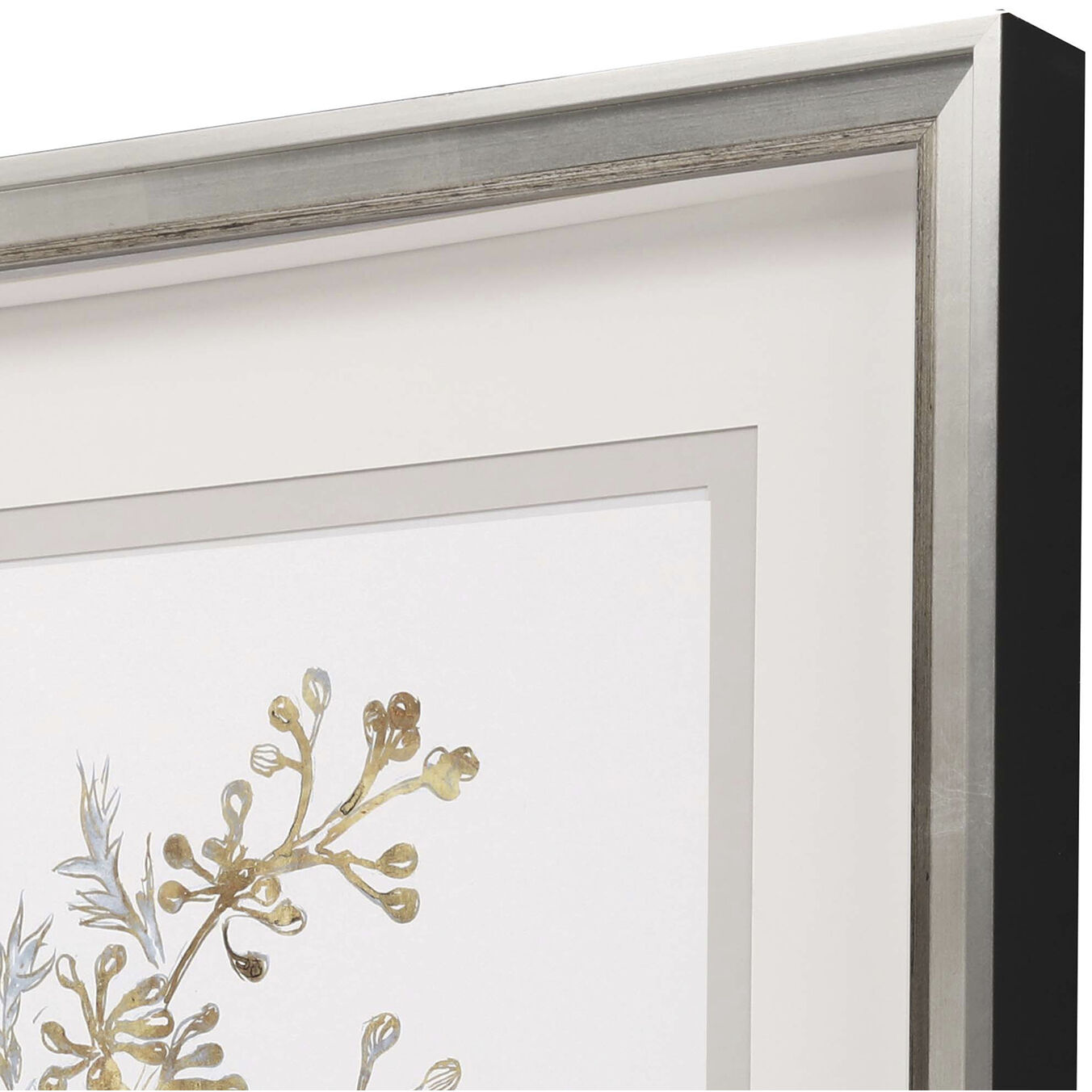 Royal Blue Blue and Brown Framed Art