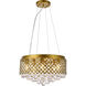 Tully 6 Light 18 inch Brass Pendant Ceiling Light