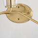 Beverly LED 22 inch Muted Brass Bathroom Light Wall Light in 3