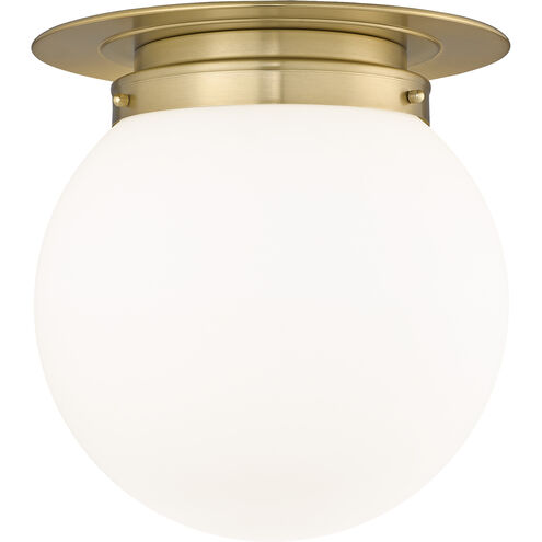Calhoun 1 Light 13 inch Heritage Brass Flush Mount Ceiling Light