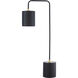 Boomer 24.85 inch 40 watt Black and Brass Table Lamp Portable Light