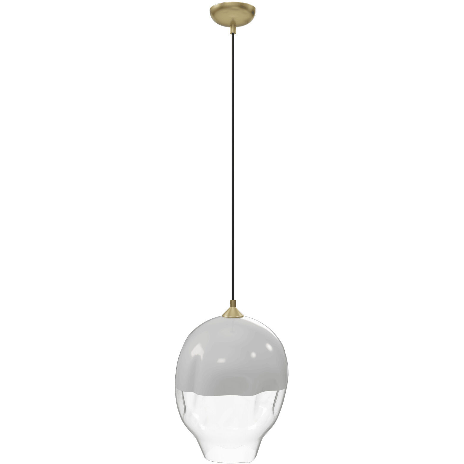 Sonoma Ave. 1 Light 10 inch Brushed Brass Pendant Ceiling Light