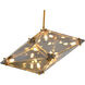 Canada 9 Light 12 inch Gold Chandelier Ceiling Light