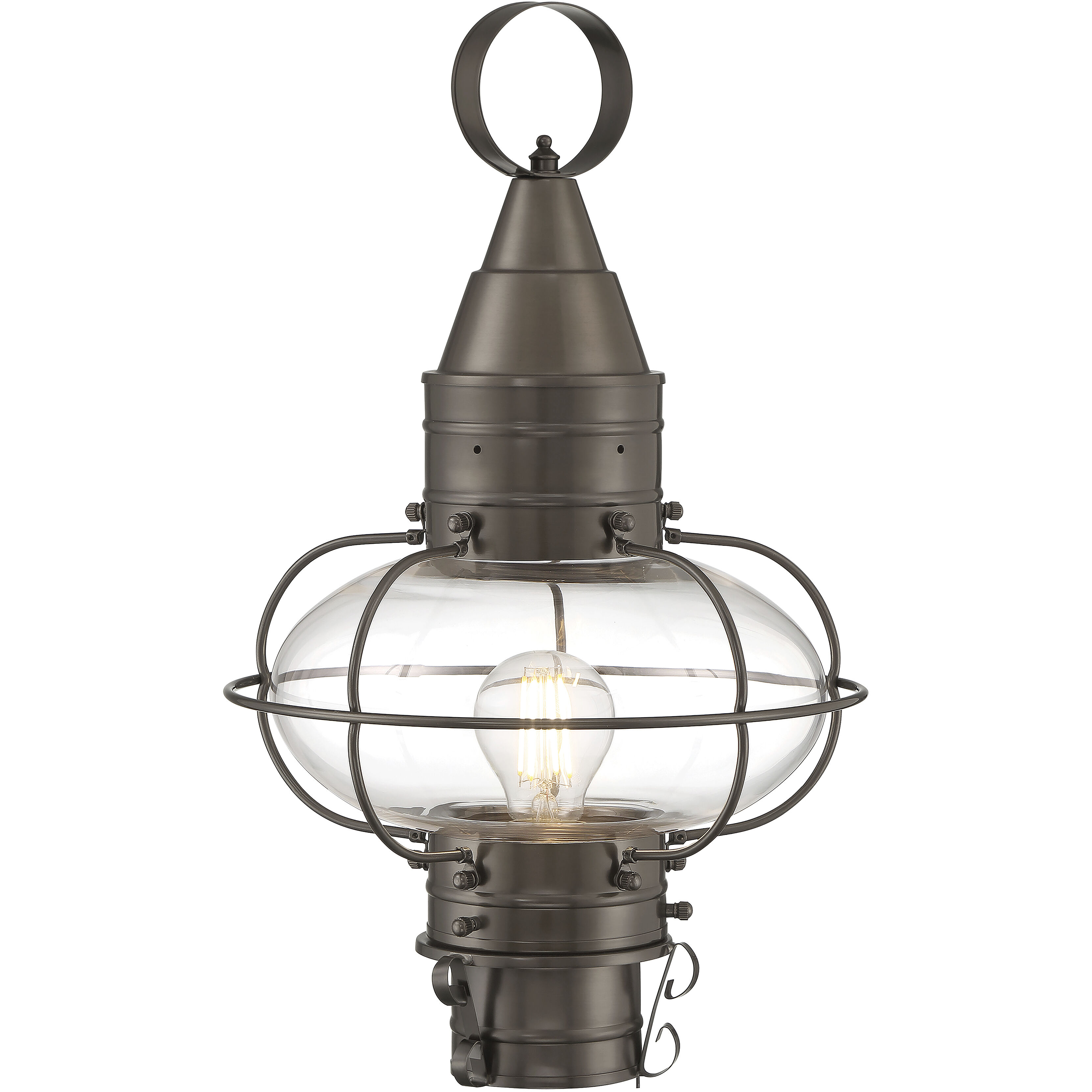 Classic Onion 1 Light 11.50 inch Post Light & Accessory