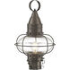 Classic Onion 1 Light 17.5 inch Bronze Outdoor Post Light