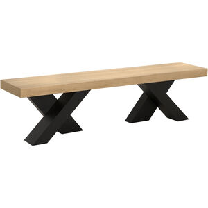 Gravity White Oak with Clear Flat Bench