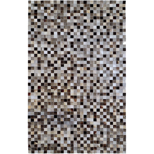 Trail 36 X 24 inch Medium Gray, Cream, Beige, Dark Brown, Black Rug