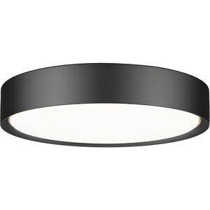 Kawan LED 16 inch Matte Black Flush Mount Ceiling Light