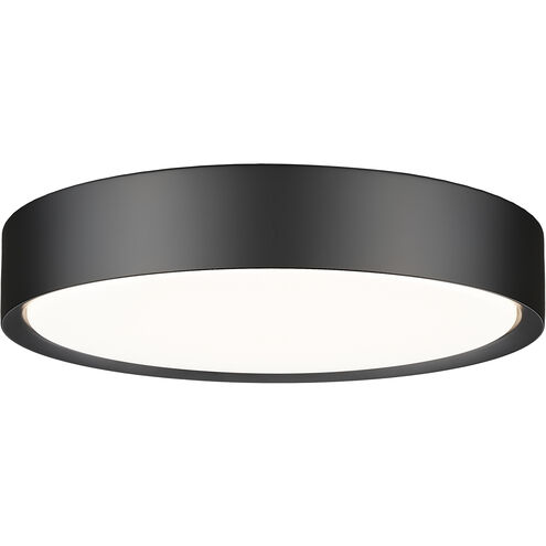 Kawan LED 16 inch Matte Black Flush Mount Ceiling Light