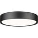 Kawan LED 16 inch Matte Black Flush Mount Ceiling Light