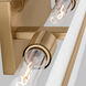 Dex 3 Light 4.75 inch Satin Brass Bath Vanity Wall Light