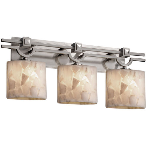 Alabaster Rocks 19 inch Brushed Nickel Bath Bar Wall Light