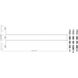 Bronte 3 Light 52.75 inch Matte Black and Rubbed Brass Billiard Light Ceiling Light in White Linen Glass