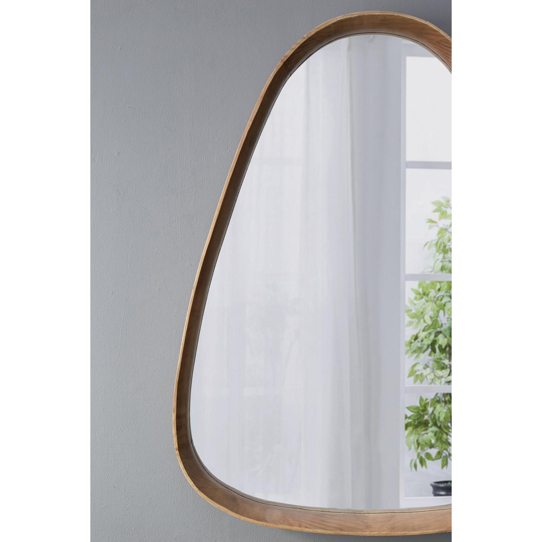 Wayne 36.8 X 28.1 inch Brown Wall Mirror