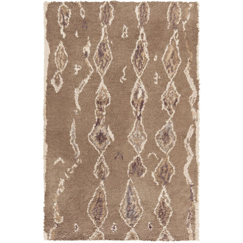 Denali 96 X 60 inch Camel, Ivory, Dark Purple Rug